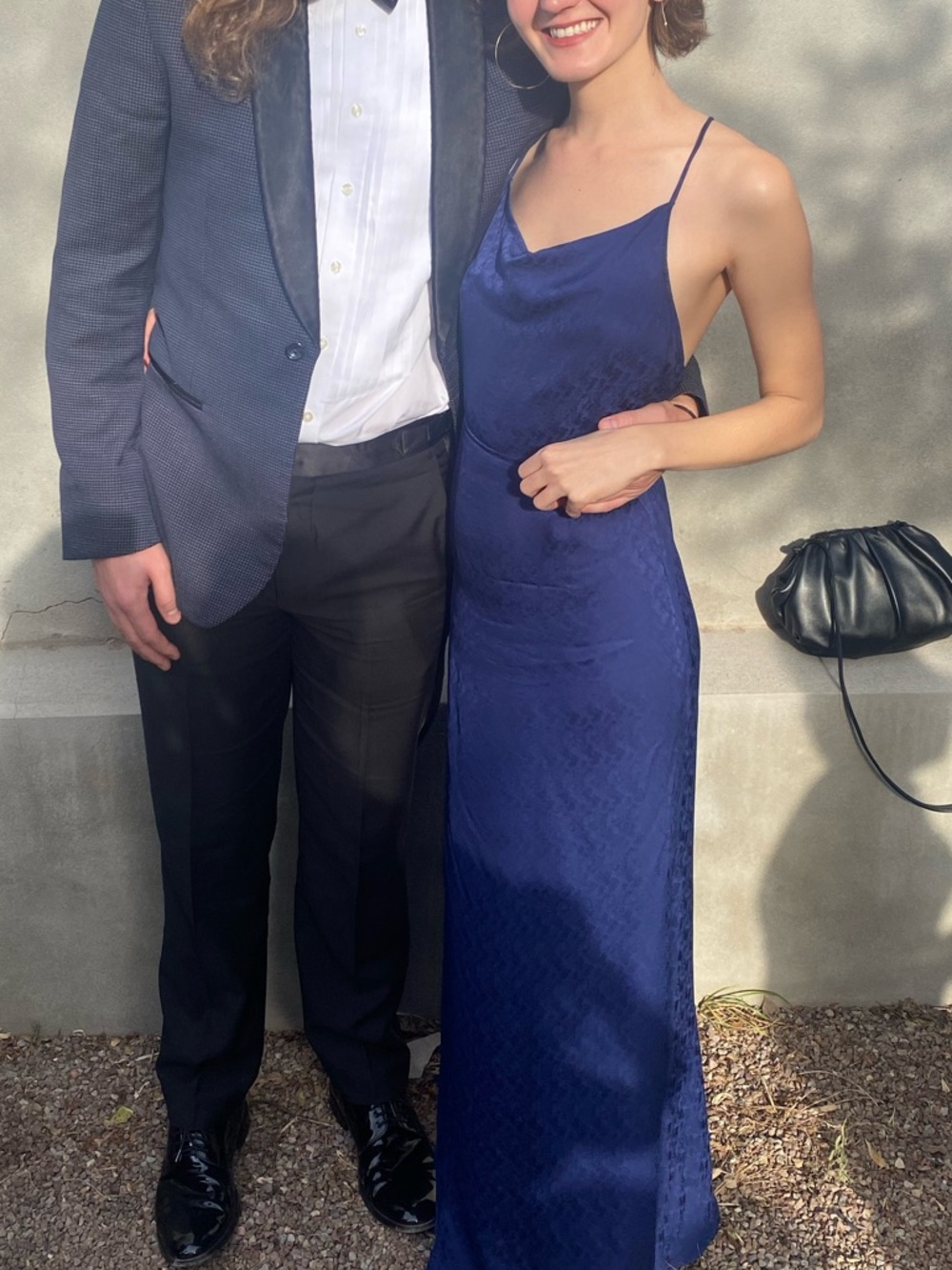 Reformation Navy Slip Maxi Dress 100% Silk